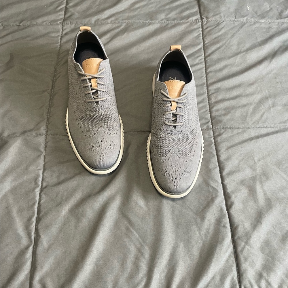 Men's Cole hahn zero gravity Gray Oxford Shoes
